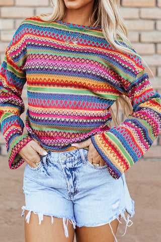 NEW Serape Long Sleeve Top!