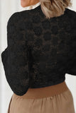 NEW Fitted Lace Top (Black)!