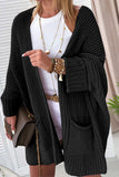 NEW Chunky Waffle Knit Cardigan (Black)!