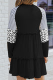 NEW Casual Leopard & Stripes Dress!