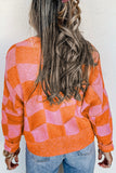 NEW ‘The Hendrix’ Check Cardigan (Orange+Pink)!