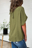 NEW Swiss Dot Top in Moss Green!