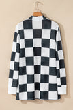 NEW Black & White Check Waffle Cardigan!