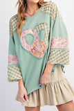 NEW Peace & Love Patchwork Top!