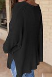 NEW Olivia Slouchy Waffle Top (Black)!