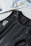 Faux Leather Sleeveless Top!