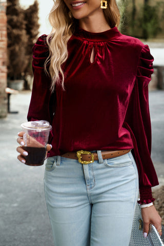 The Broadmoor Velvet Top (Cranberry!)