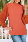 NEW ‘The Chicago’ Swiss Dot + Crepe Top (Fall Orange)!