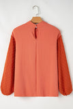 NEW ‘The Chicago’ Swiss Dot + Crepe Top (Fall Orange)!