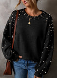 NEW ‘The Charlotte’ Pearl Encrusted Sweater (Black)!