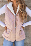 Reversible Sherpa Vest (Crystal Pink)!