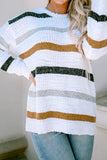 Neutral Stripes Popcorn Sweater!