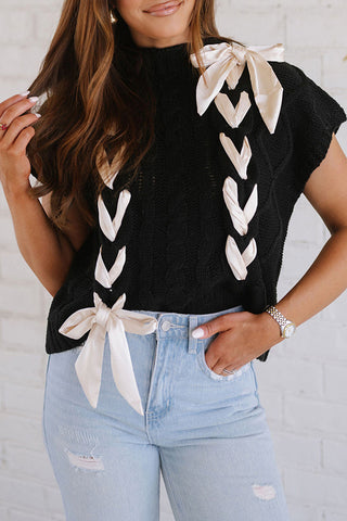 ‘Put a Bow on it!’ Top in Black