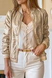 Sporty Metallic Jacket (Champagne)!