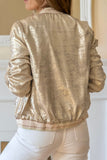 Sporty Metallic Jacket (Champagne)!