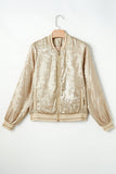 Sporty Metallic Jacket (Champagne)!