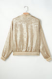 Sporty Metallic Jacket (Champagne)!