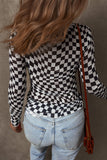 Checkered Mesh Top! (Black+White)