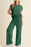 The Bristol Ribbed 2-Piece Set in Green!