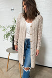 NEW Elodie Cutout Cardigan (Oatmeal)!