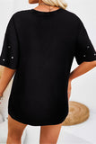 The Pretty in Pearls Top in Black!