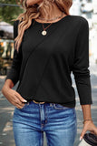 The Sleek Statement Top in Black (Long Sleeve)!