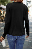 The Sleek Statement Top in Black (Long Sleeve)!