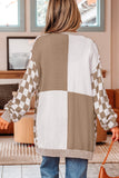 The Harvest Check Cardigan in Beige + White!