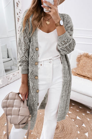 Whispering Pines Cardigan (Grey)!