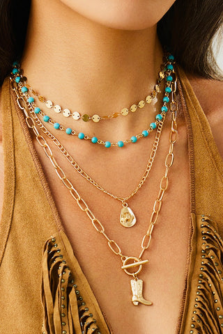 The Cowgirl Charm Necklace Set!