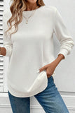 The Aspen Glow Waffle Top in White!