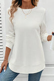 The Aspen Glow Waffle Top in White!