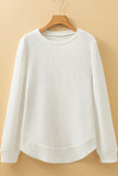 The Aspen Glow Waffle Top in White!