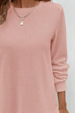 The Aspen Glow Waffle Top in Blush!