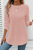 The Aspen Glow Waffle Top in Blush!