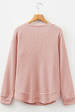 The Aspen Glow Waffle Top in Blush!
