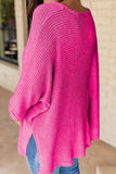 The Crestview Waffle Top in Hot Pink!