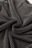 The Long Sleeve Willow Ribbed Shorts Set in Charcoal Black!