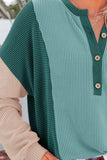 The Lex Ribbed Top in Green!