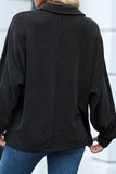 ‘Living in the Moment’ Willow Ribbed Top! (Black)