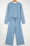 'The Beckham' Textured 2-Piece Set in Cornflower Blue!