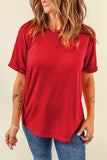 The Everyday Essential Relaxed Tee in Red!