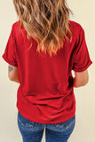 The Everyday Essential Relaxed Tee in Red!