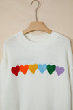 Rainbow Hearts Sweater!