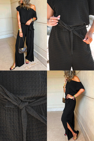 The Riviera Nights Jumpsuit in Black!