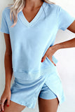 The Throw-On & Go Skort Set in Blue!