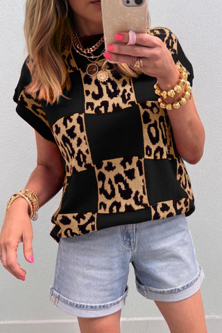 The Bold Moves Leopard +Black Top!