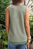 NEW Flowy Waffle Tank (Soft Green)!