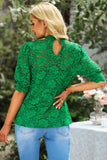 The Lace & Grace Top in Green!