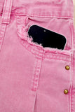 The Edge Appeal Wide Leg Stud Jeans (PINK!)